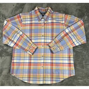 Roper Men's Size L Pastel Colors Western Cowboy Long Sleeve Paid Button Up